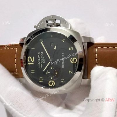 Replica Luminor GMT Panerai SS Black Dial Watch PAM0441